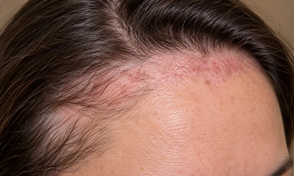 Imagem ilustrativa de alopecia frontal fibrosante